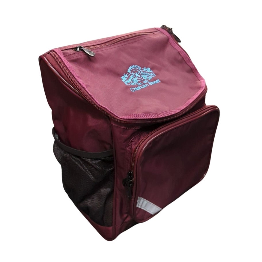 Attitude School Bag PrimPak Maroon Embroidered Steers.Co